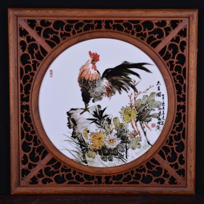 省工艺美术师 陶瓷产品设计师 姜虎力作《大吉图》
